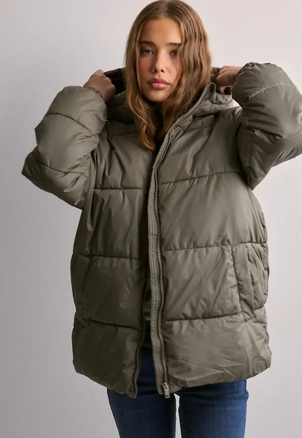 Pieces - Grön - Pcmaddie Puffer Jacket Noos Bc