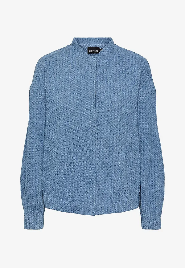 pieces - Jacka pcMirinda LS Bomber Shacket - Blå