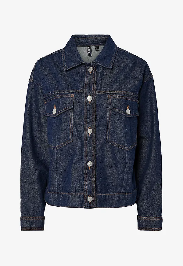 pieces - Jeansjacka pcElma Denim Jacket - Blå