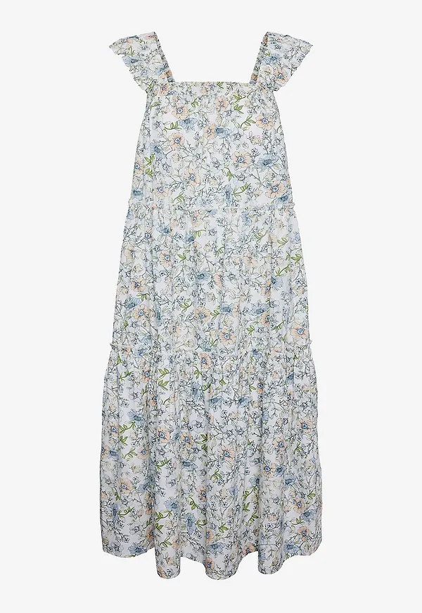 pieces - Klänning pcAmaryl SL Long Dress - Vit
