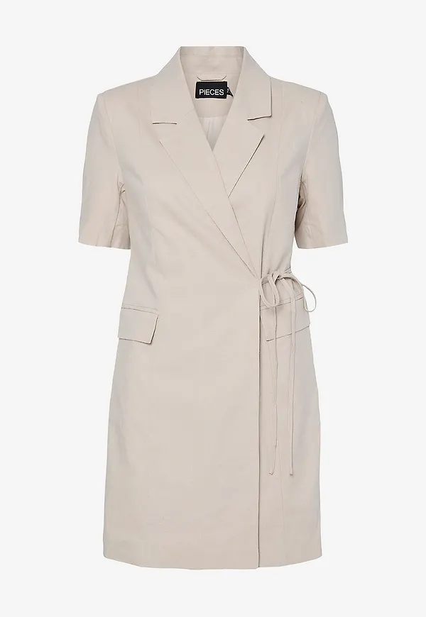 pieces - Klänning pcTiki Blazer Dress - Beige