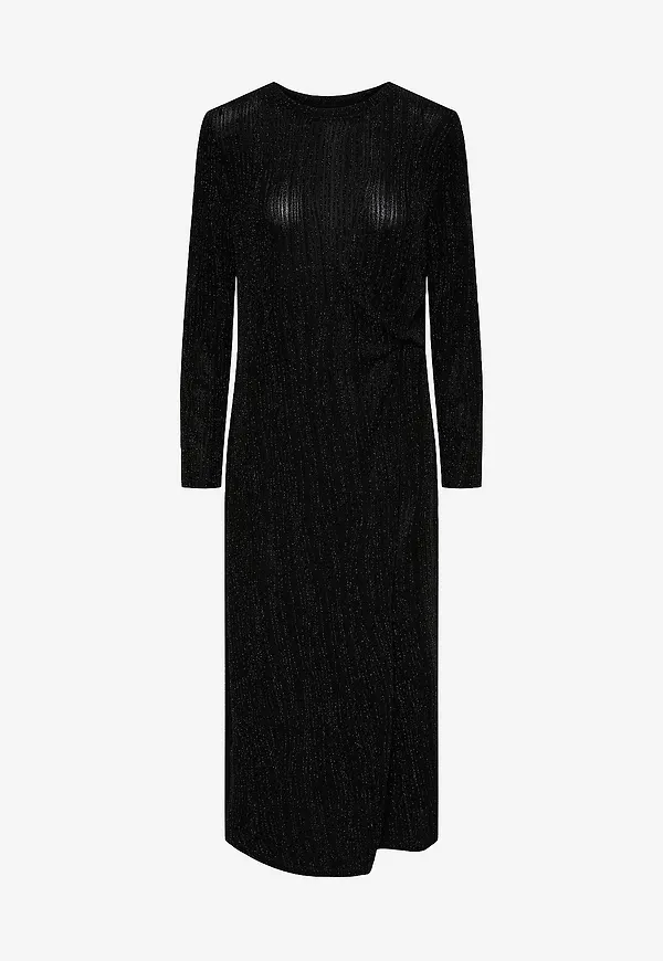 pieces - Maxiklänning pcRenata LS Knot Dress - Svart
