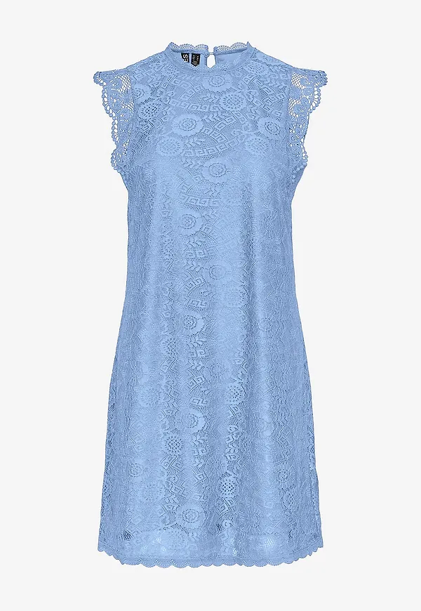 pieces - Spetsklänning pcOlline SL Lace Dress - Blå