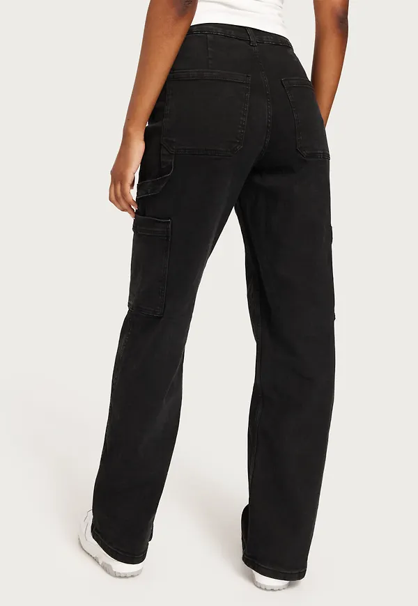 Pieces - Svart - Pcjoella Cargo Pants Black Bc