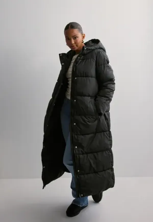 Pieces - Svart - Pcmaddie Long Puffer Jacket Noos Bc