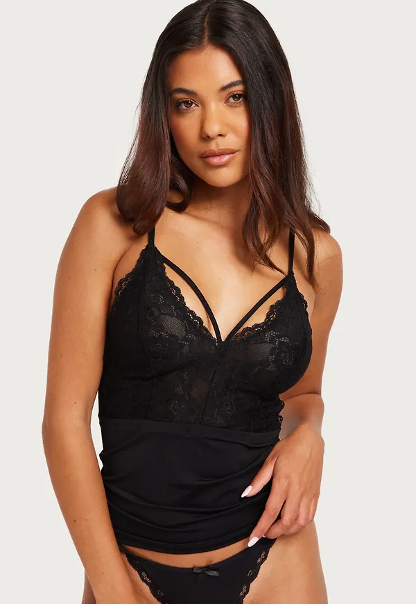 Pieces - Svart - Pcnichelle Strap Top Noos