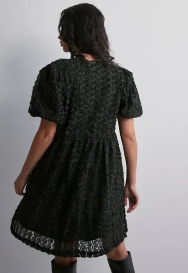 Pieces - Svart - Pcnolia Ss Dress D2D