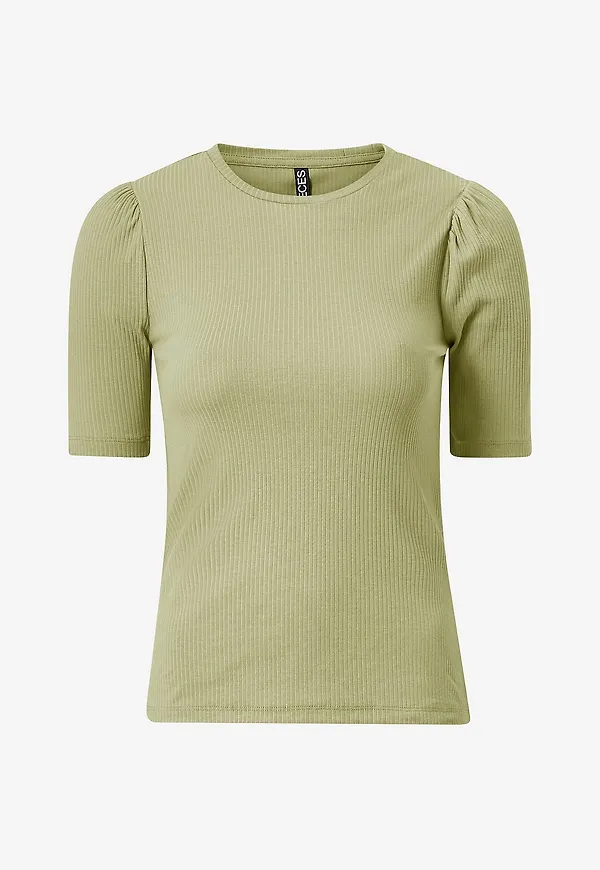 pieces - Topp pcRuka SS Puff Top - Grön
