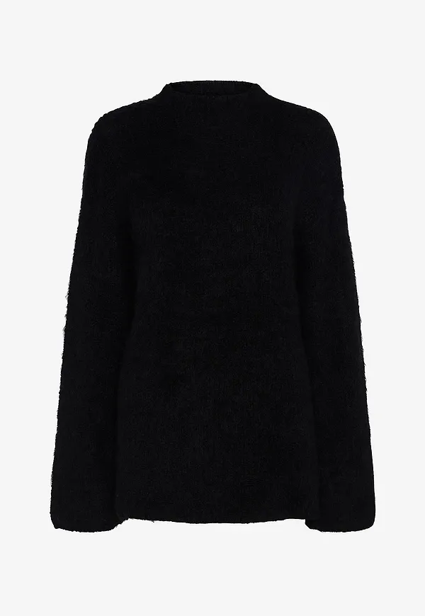 pieces - Tröja pcMala LS Highneck Knit - Svart