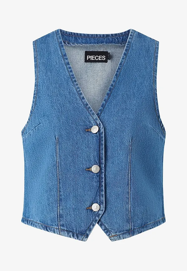 pieces - Väst pcSky Vest - Blå