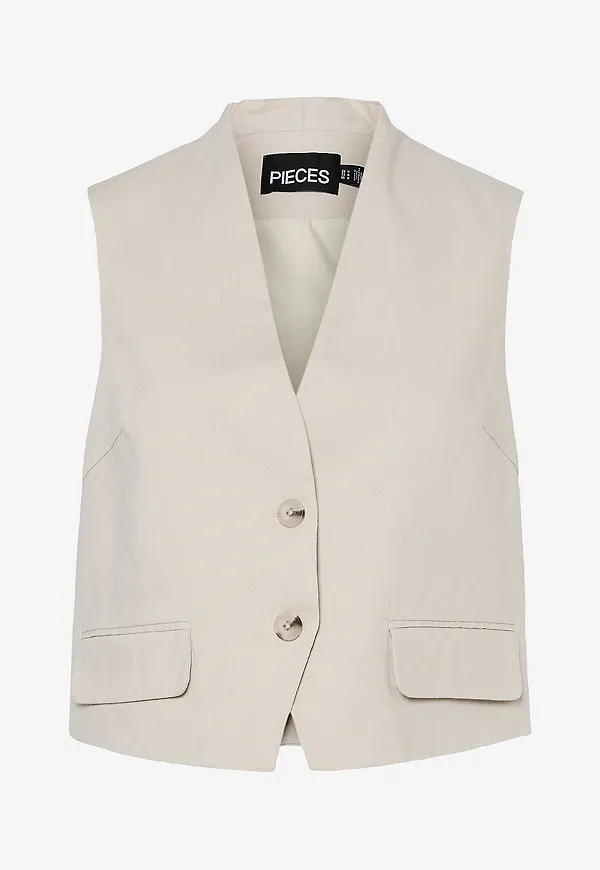 pieces - Väst pcTiki Waist Coat - Beige
