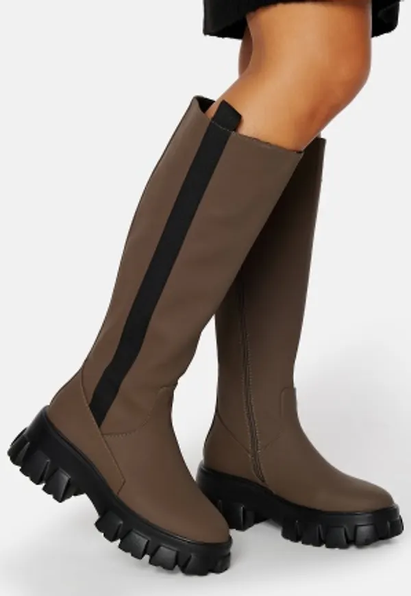 Pieces Adrianna Knee High Boot Tannin 39