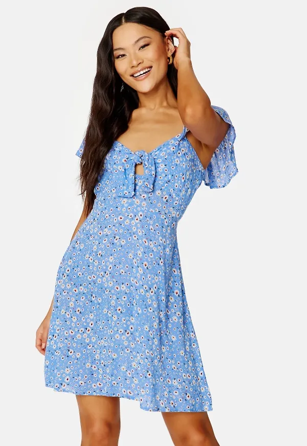 Pieces Aleona SS Dress Granada Sky AOP:Flow S