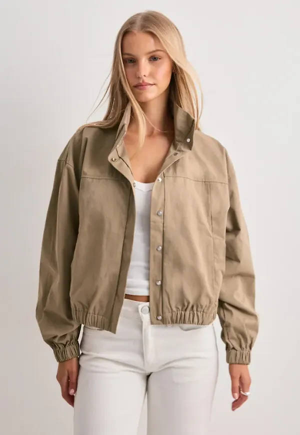 Pieces - Beige - Pcmonalisa Bomber Jacket D2D