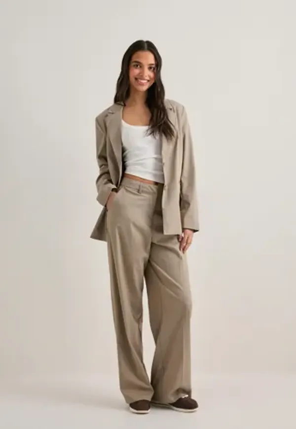 Pieces - Beige - Pcrosa Ls Loose Blazer Noos Bc