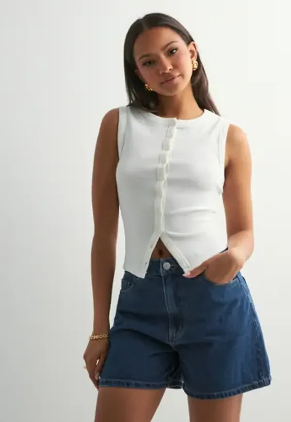 Pieces - Blå - Pcabbi Mw Shorts Noos