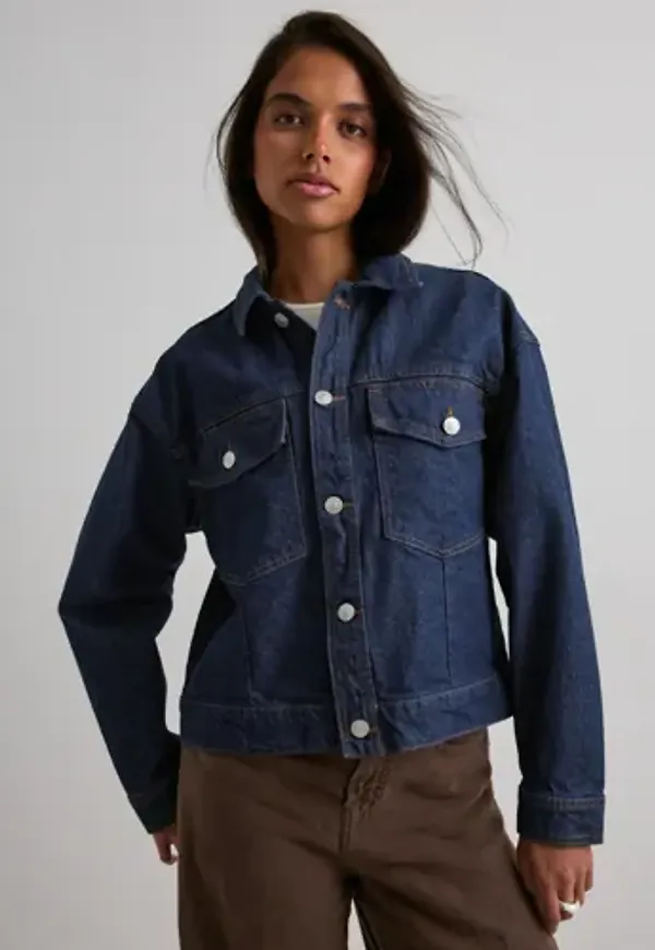 Pieces - Blå - Pcelma Denim Jacket Noos Bc