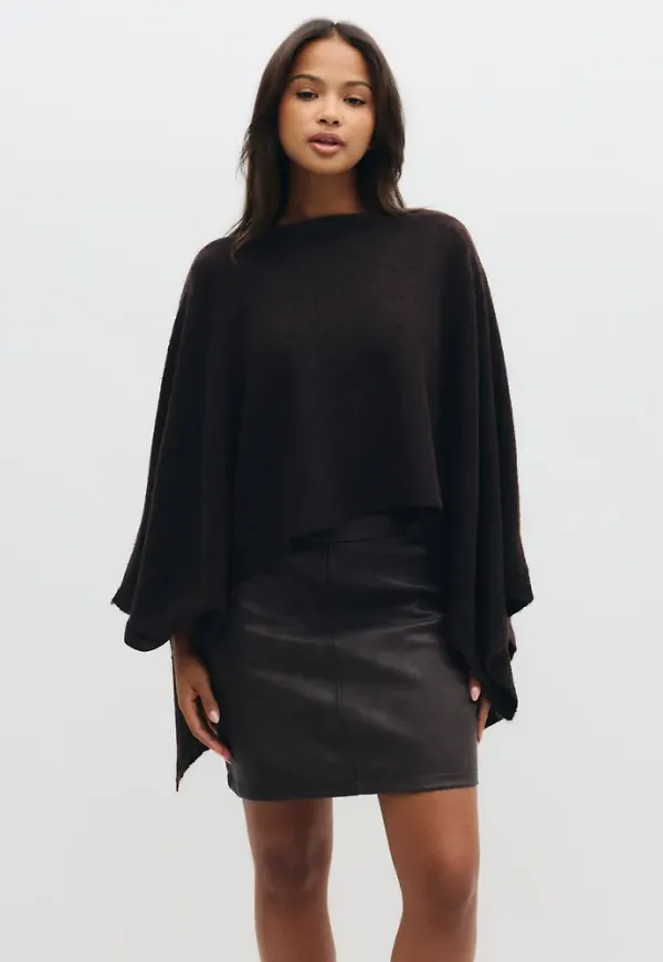 Pieces - Brun - Pcariana Hw Pu Skirt Wb