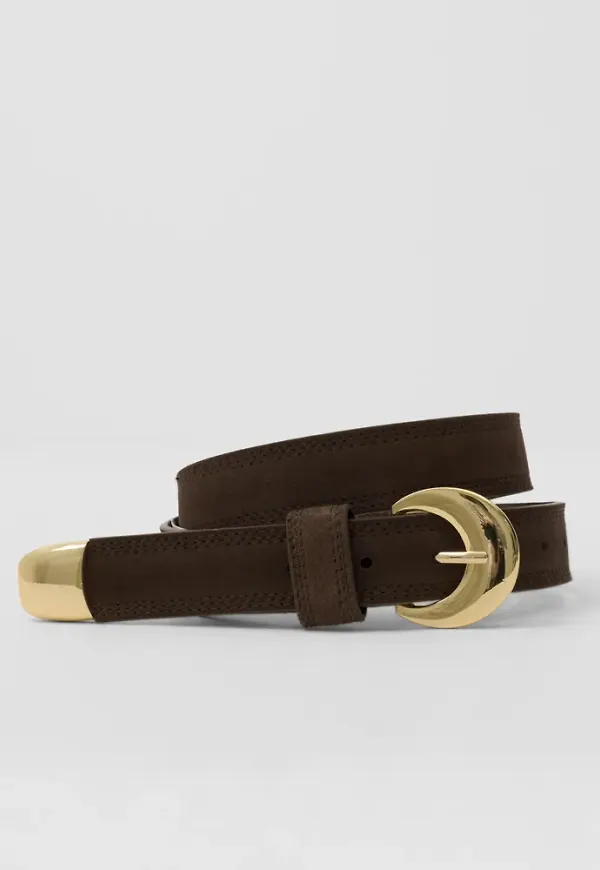 Pieces - Brun - Pcbaria Suede Jeans Belt