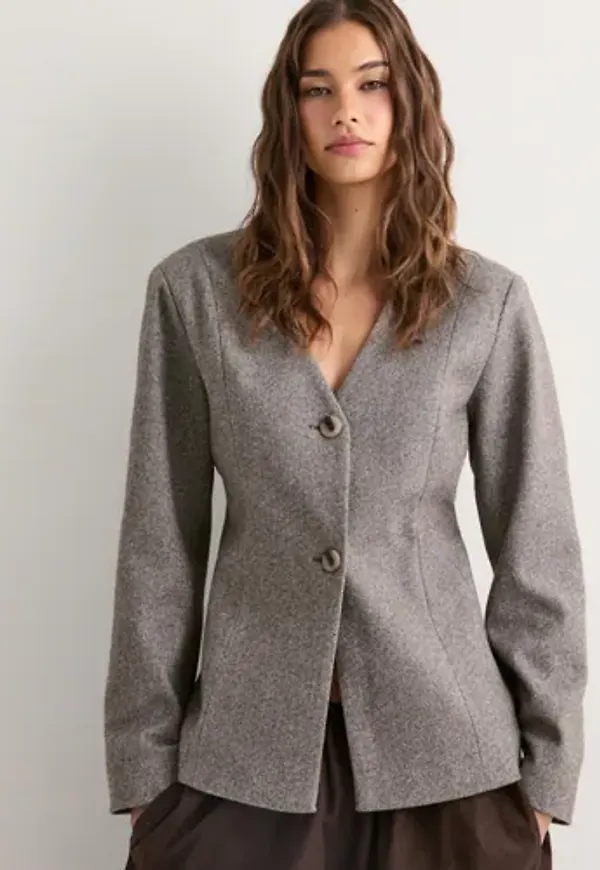 Pieces - Brun - Pcriley Ls Blazer