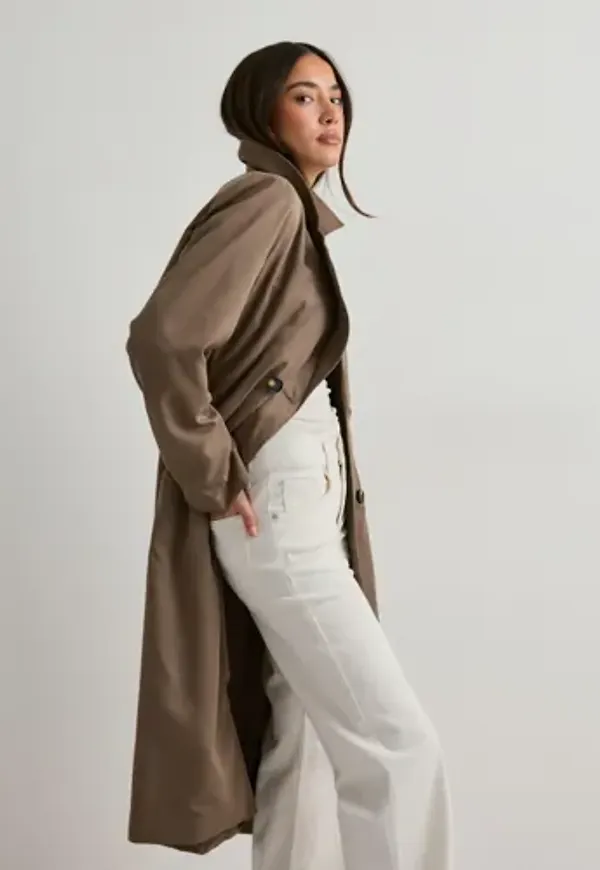 Pieces - Brun - Pcscarlett Ls Trenchcoat Noos