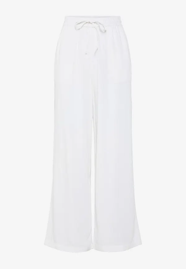 pieces - Byxor pcPia HW Wide Pants Wvn - Vit