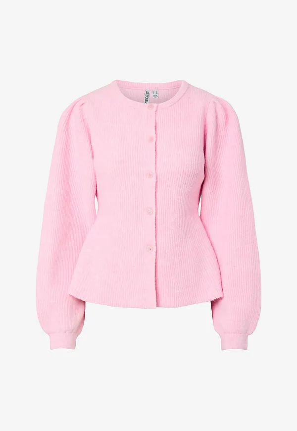 pieces - Cardigan pcSilly LS Puff Knit Cardigan - Rosa