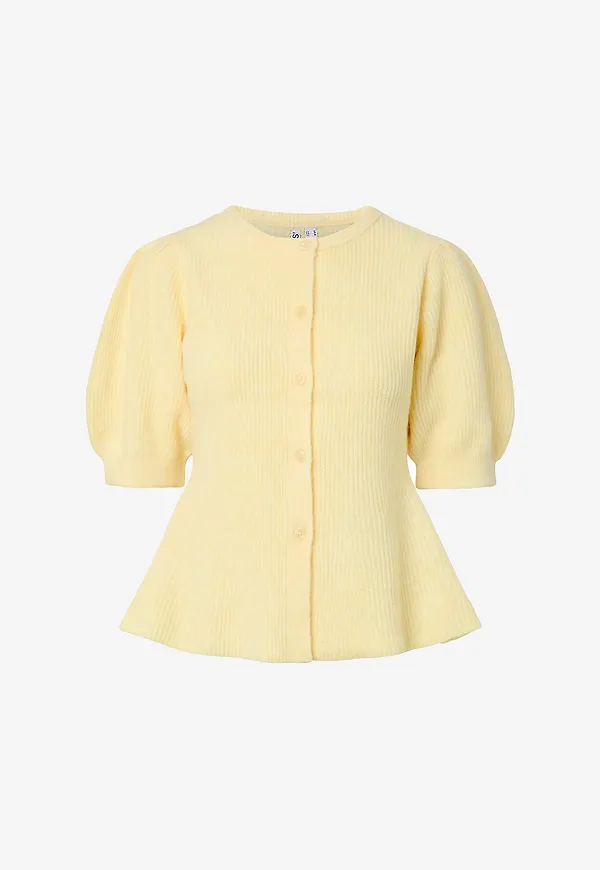 pieces - Cardigan pcSilly SS Puff Knit - Gul