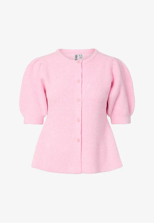 pieces - Cardigan pcSilly SS Puff Knit - Rosa