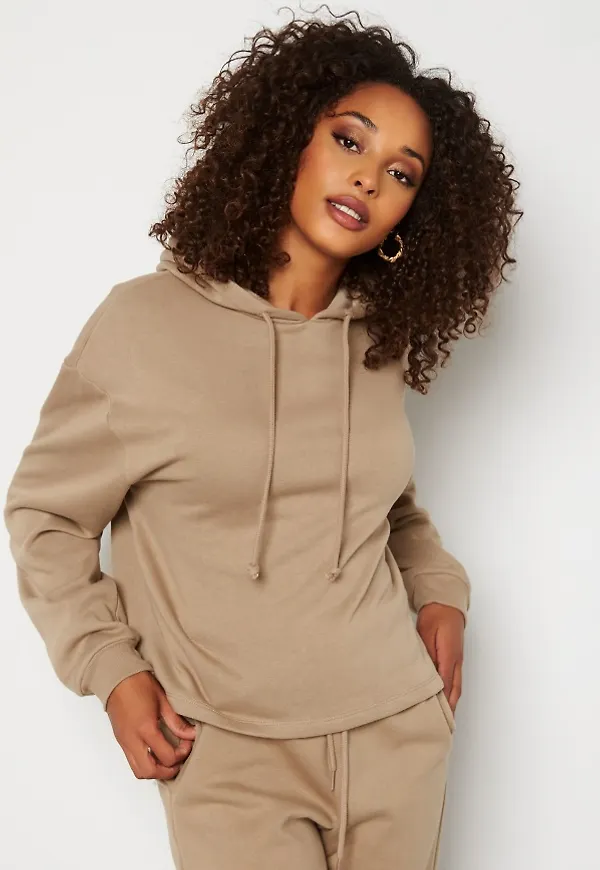 Pieces Chilli LS Hoodie Silver Mink XL