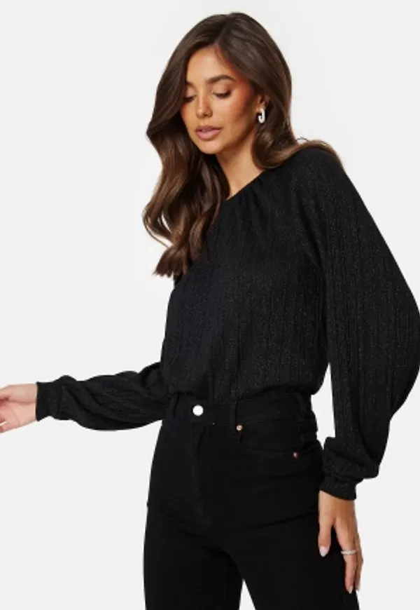 Pieces Dalilah New LS Top Black XS