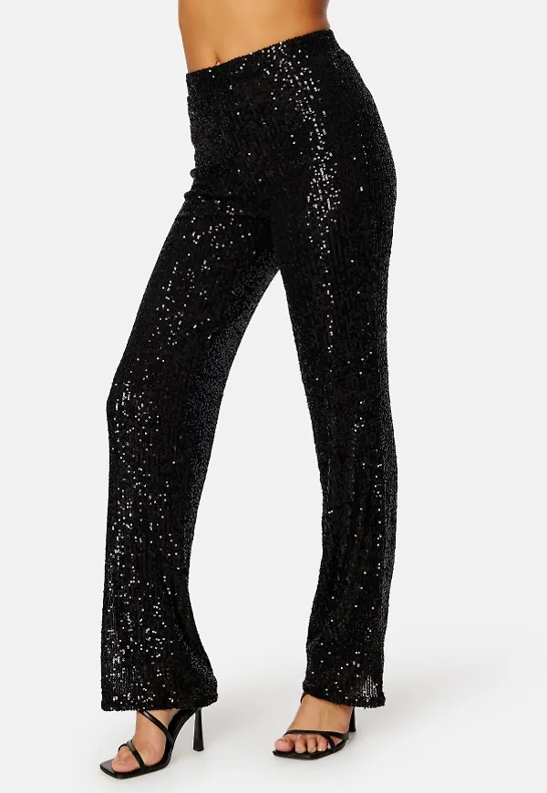 Pieces Delphia HW Wide Pant Black XS