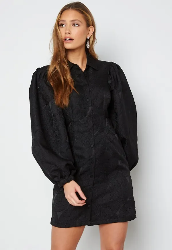 Pieces Fropa LS Dress Black M