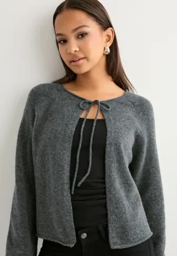 Pieces - Grå - Pcjiko Ls Reversible Knit Bc