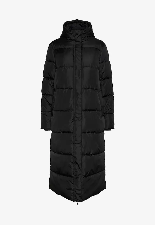 pieces - Jacka pcMaddie Long Puffer Jacket - Svart