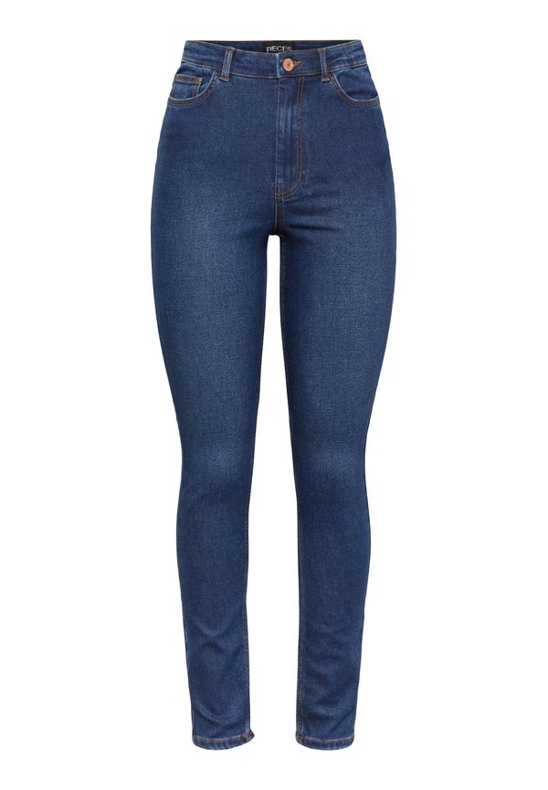 PIECES Jeans blå denim