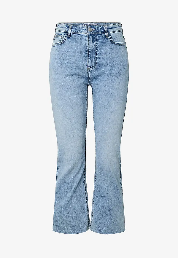 pieces - Jeans pcDaisy HW Kick Flared - Blå