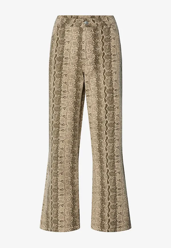 pieces - Jeans pcSalume MW Cropped - Beige