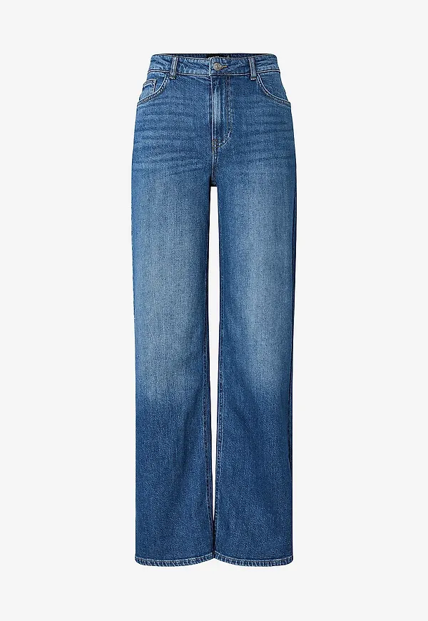 pieces - Jeans pcSilke MW Wide Jeans - Blå