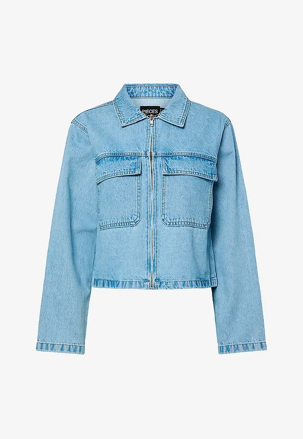 pieces - Jeansjacka pcRate Denim - Blå