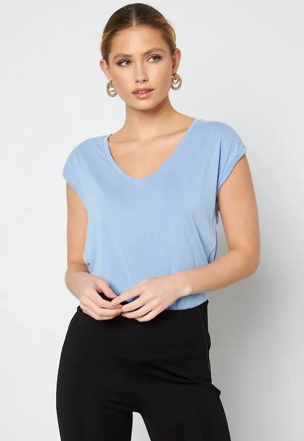 Pieces Kamala Tee Vista Blue L