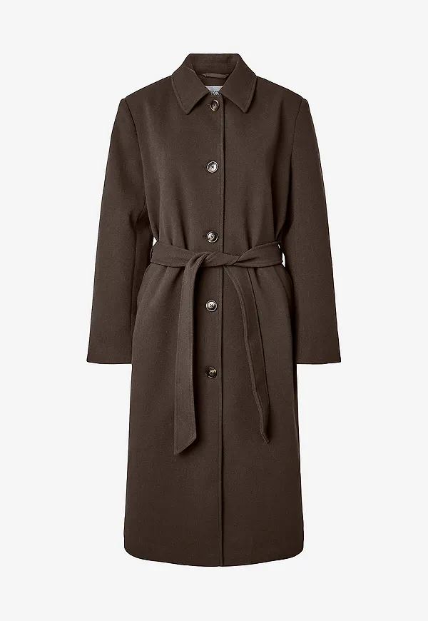 pieces - Kappa Pcaya Long Coat - Brun