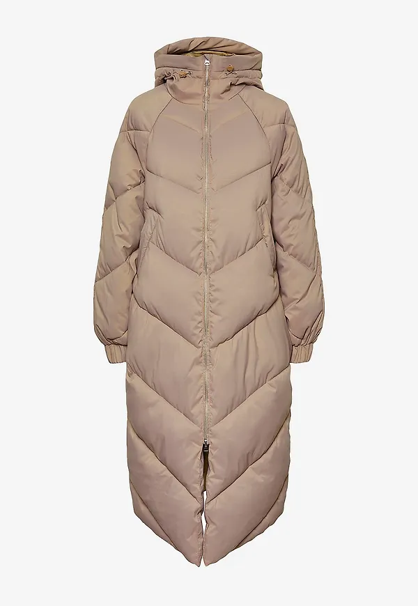 pieces - Kappa pcNocelyn Puffer Jacket - Grå
