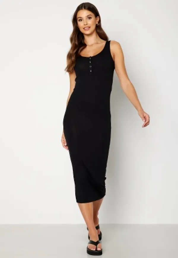 Pieces Kitte Tank Midi Dress Black S