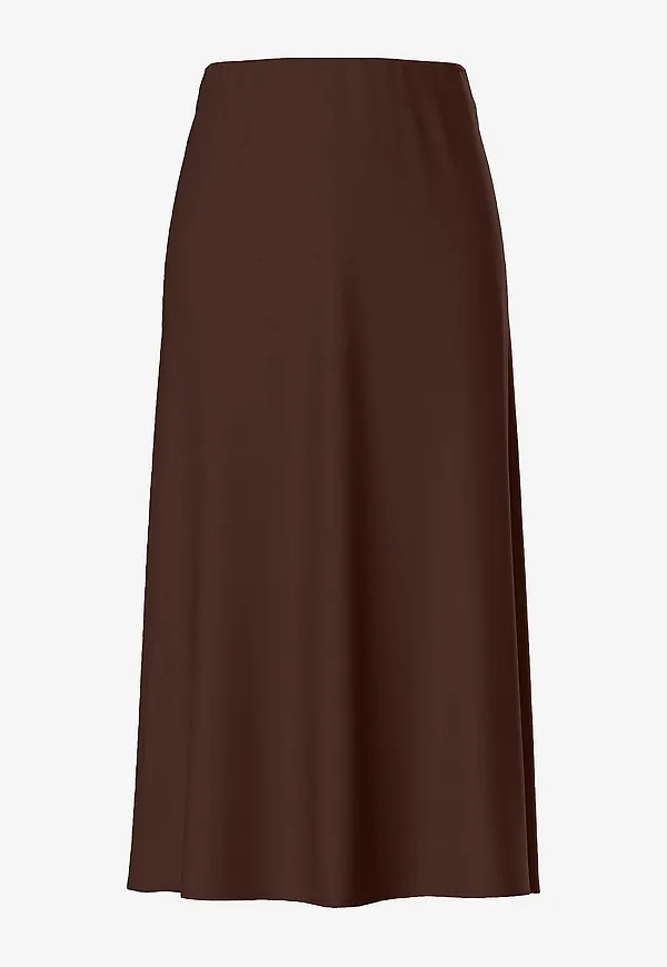 pieces - Kjol pcFranan HW Midi Skirt Noos - Brun