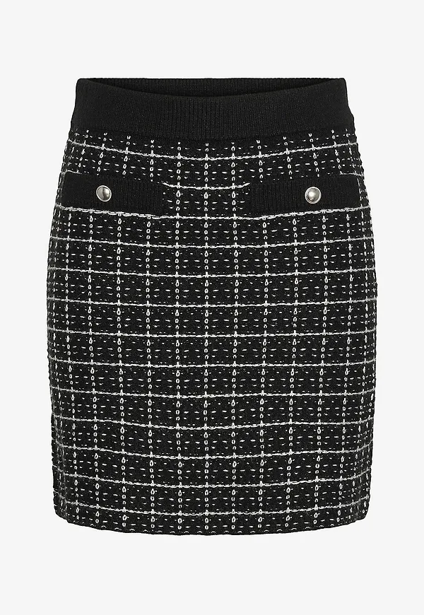 pieces - Kjol pcNilja HW Knit Skirt - Svart