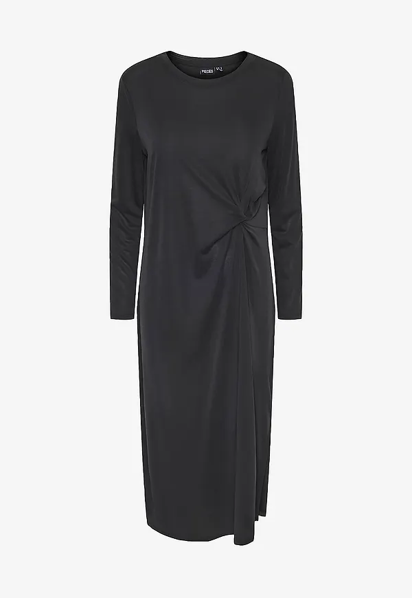 pieces - Klänning pcAnora LS Midi Knot Dress BC - Svart