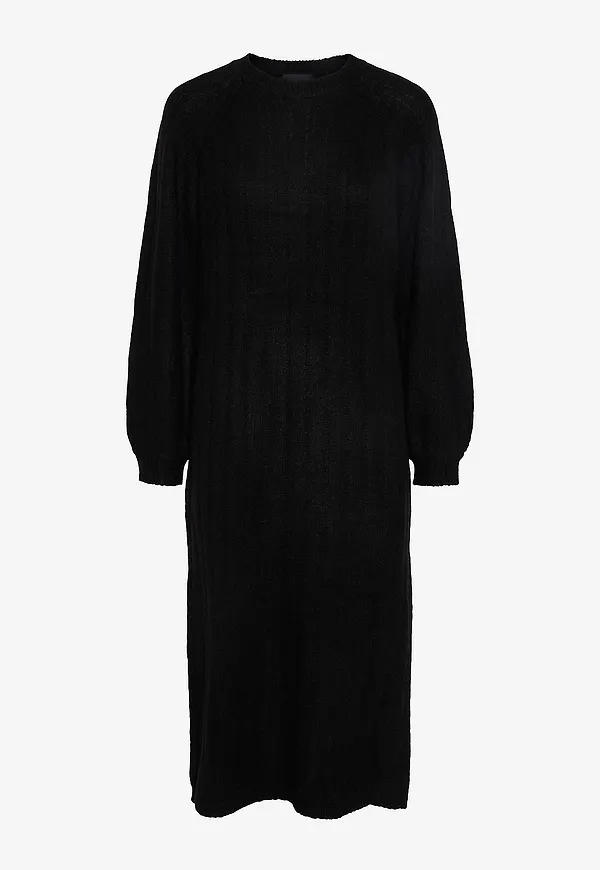 pieces - Klänning pcMaggy LS Knit Dress - Svart