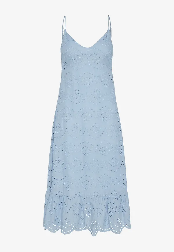 pieces - Klänning pcVilde Strap Dress Wvn - Blå