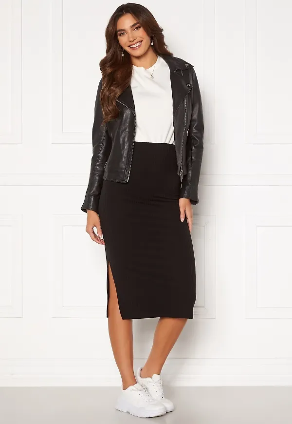 Pieces Kylie MW Midi Skirt Black XS